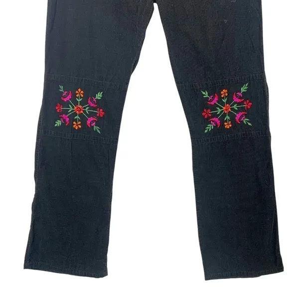 Vintage The Nepali bazaar Y2K Embroidered Corduroy Pants Size Large - Image 4
