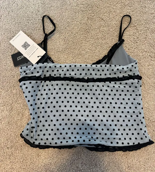 Tiger Mist Top Blue Polka Dot  - Image 2