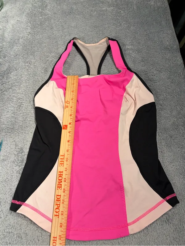 Lululemon Pink Colorblock Racerback Athletic Tank Top 8 - Image 4