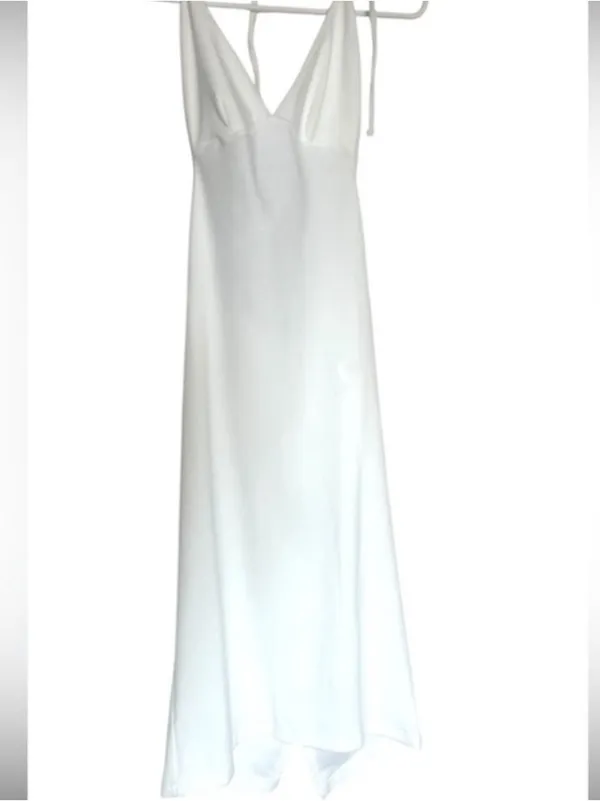 Frankie’s Bikinis Benetar white terry halter dress NWT - Image 5