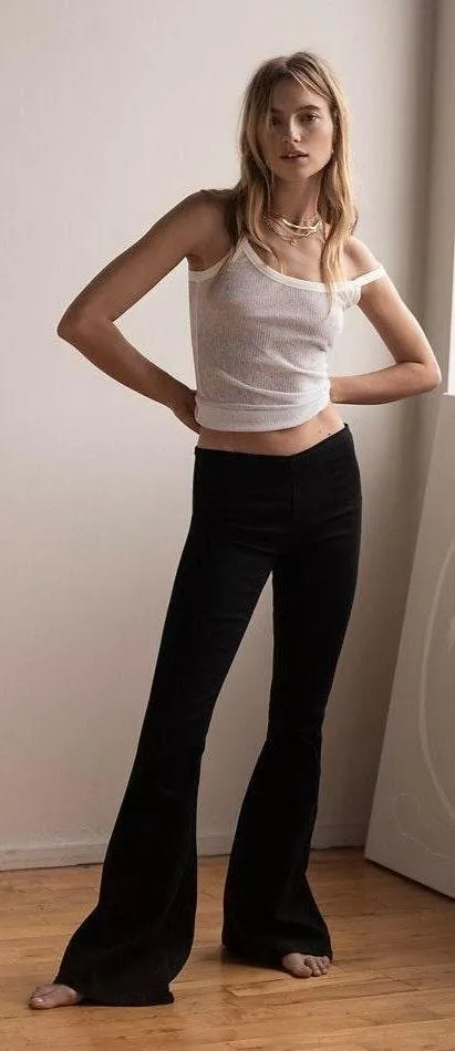 Flare Black Jeans - Image 2