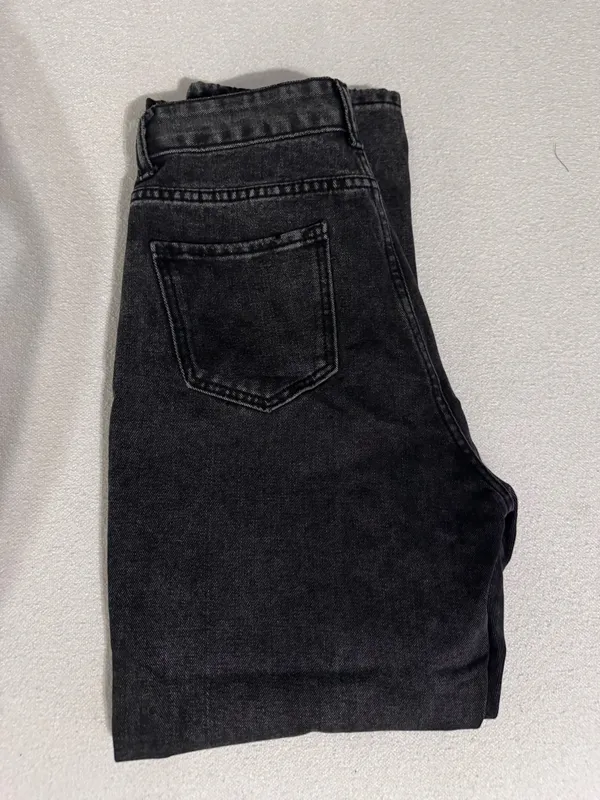 Black high waist denim jeans Size M - Image 3