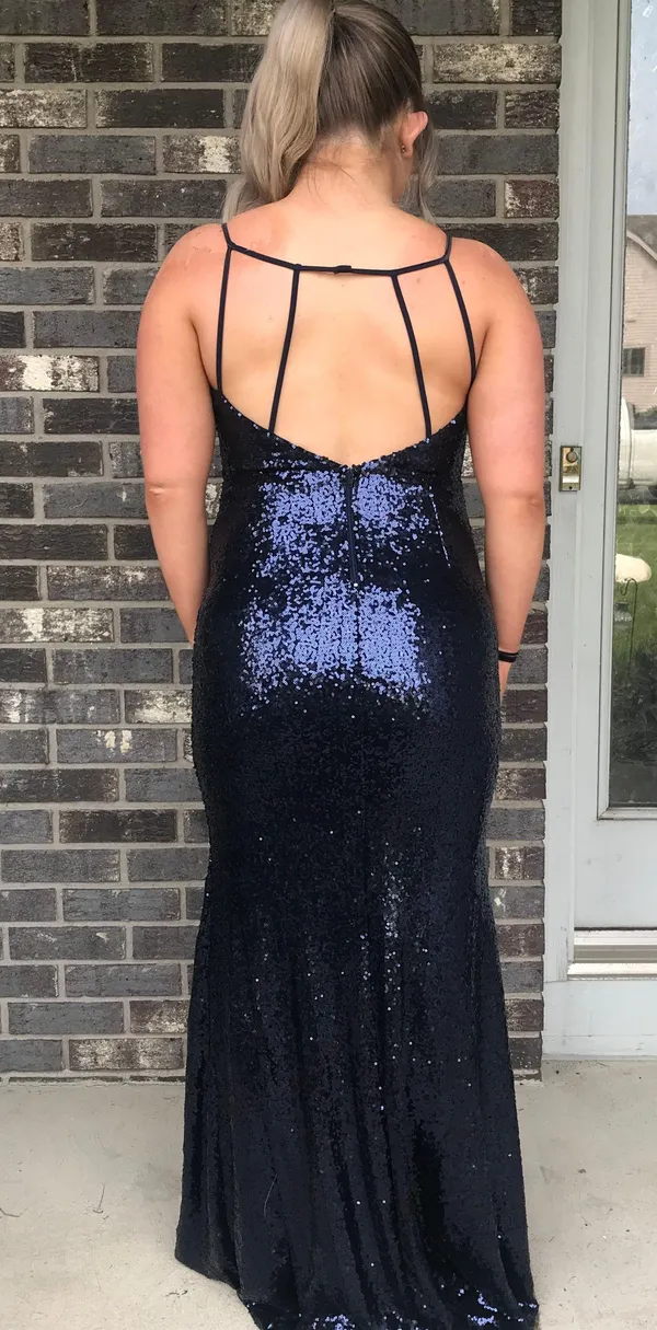 Navy Blue Prom Dress - Image 2