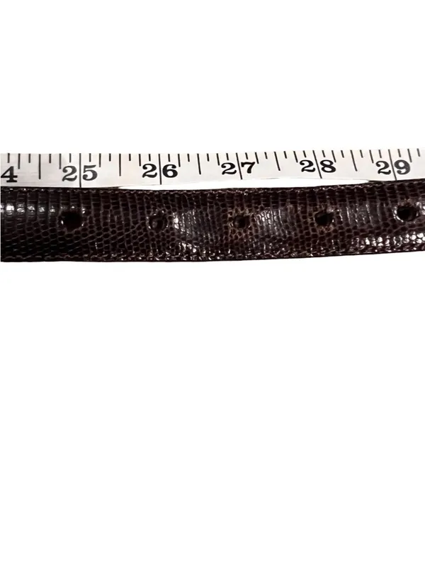 Brighton Belt , brown textured with silvertone hardware size small - Image 5