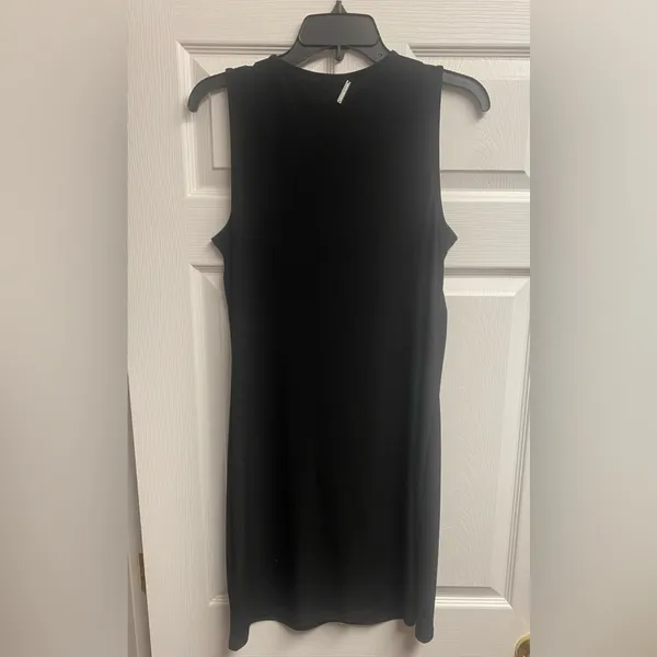 Michael Kors Black Front Lace Up Dress Size Small - Image 4