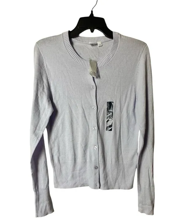 Gap Women’s Light Purple Button-Up Cardigan Sz S - Image 5