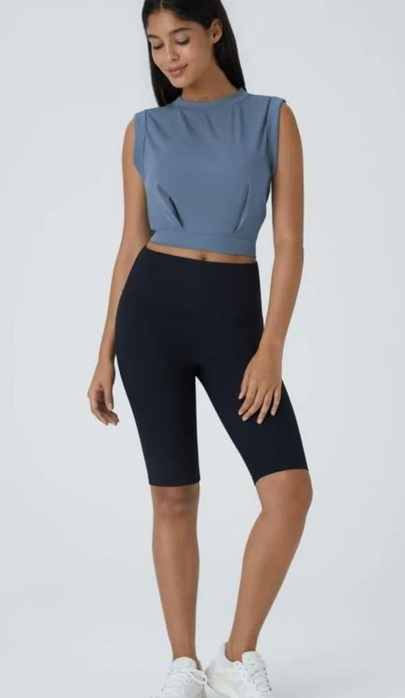 Halara 082HO.- Crew Neck Sleeveless Cropped Yoga Tank Top. Size L - Image 5