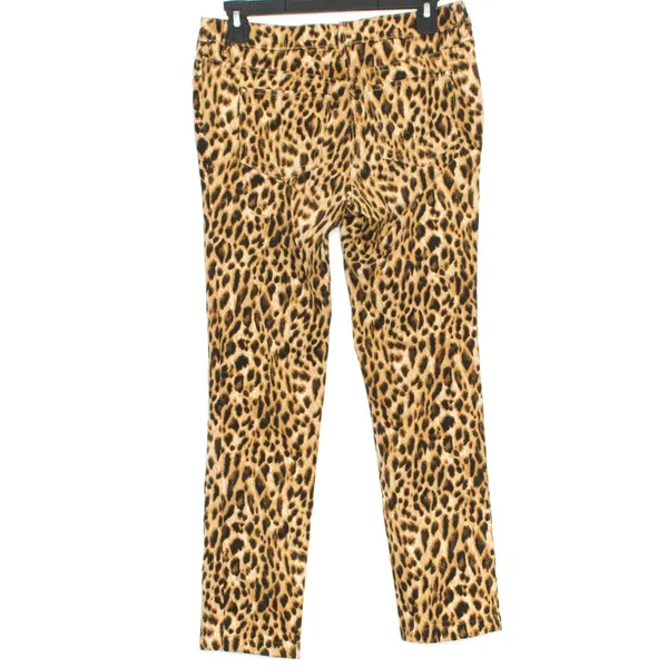 Chicos So Slimming Jeans Leopard Animal Safari Boho Y2K Statement Size 0 Small 4 - Image 2
