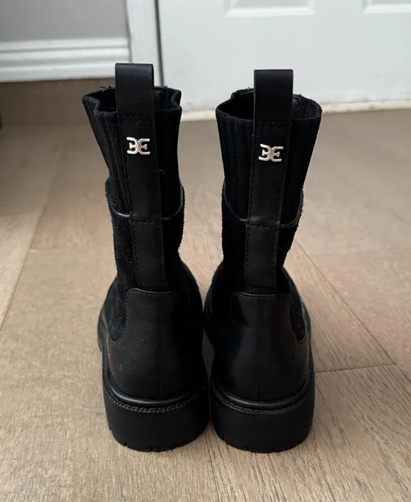 Sam Edelman Suede Boots Black - Image 4