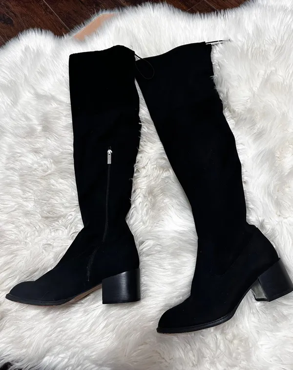 BCBGeneration Over The Knee thigh high over the knee elastic band suede boots - Image 7