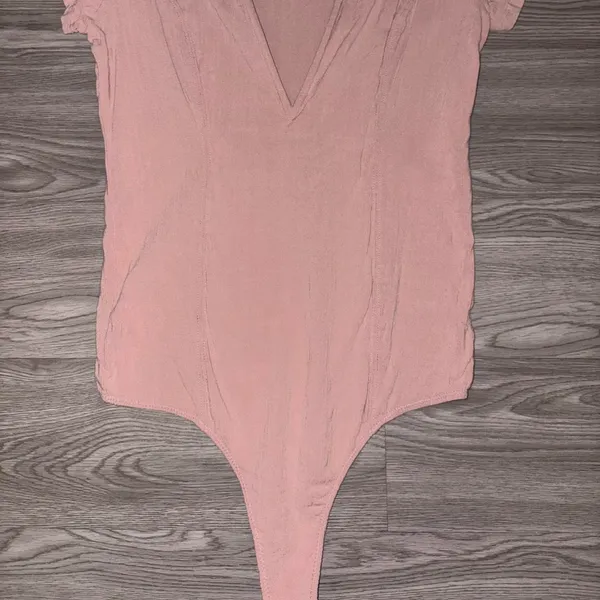 Intimately Free People Pink V Neck Bodysuit - Image 4