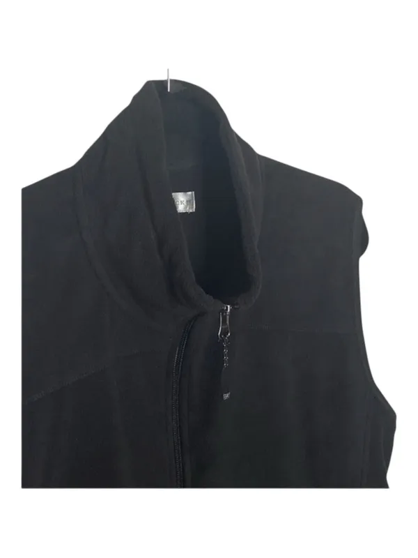 new Cutter & Buck 𖦹 Full Zip Soft Warm Cozy Classic Fleece Vest 𖦹 Black 𖦹 Large - Image 5