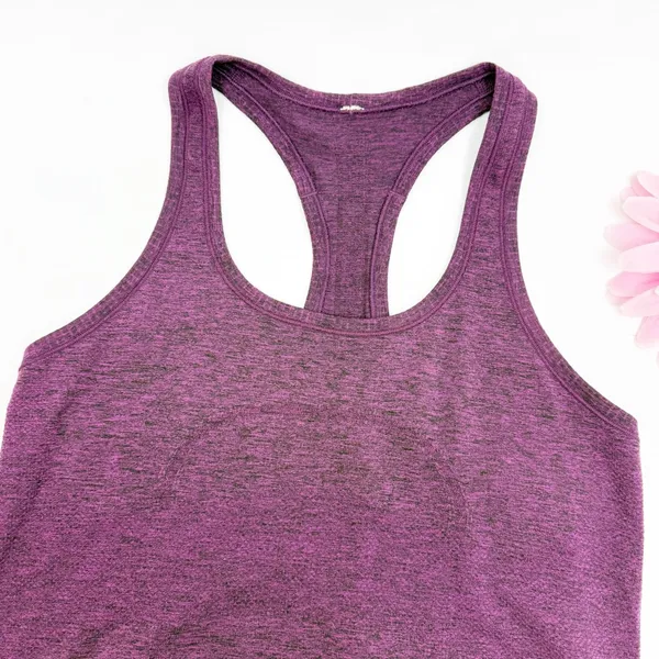 Lululemon Swiftly Tech Racerback Tank Top Athletic Running Aurora Purple / Black - Image 6