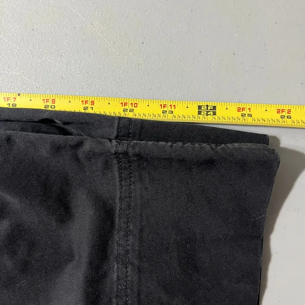 Everlane Women's Black The‎ Lightweight Wide-Leg Crop Chino Cotton Pants Size 8 - Image 10