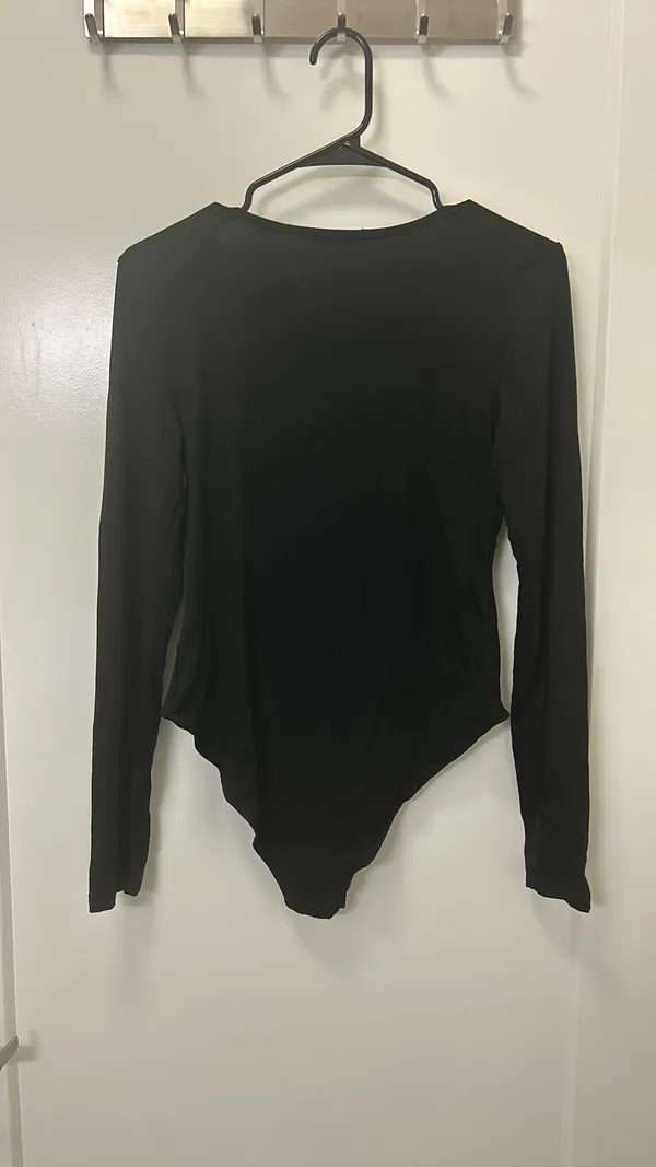 Black Long Sleeve Bodysuit - Image 2