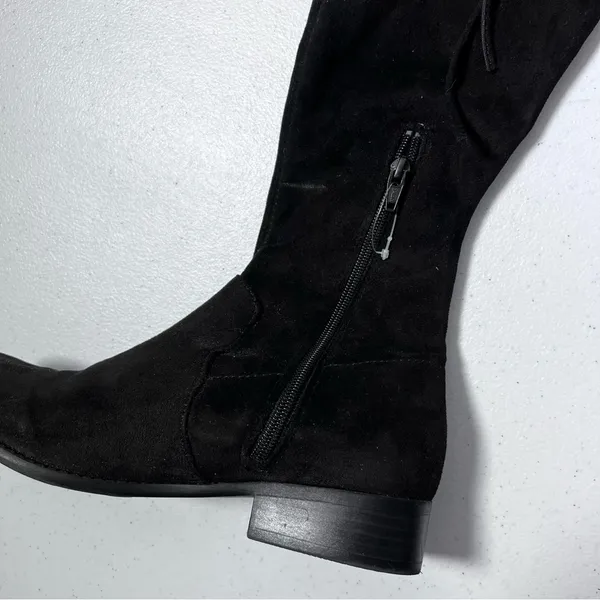 A New Day Black Faux Suede Over-the-Knee Boots - Image 7
