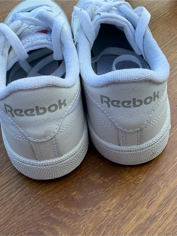 Reebok Club C 85 Classic White Leather Sneakers Women’s Size 7 - Image 5