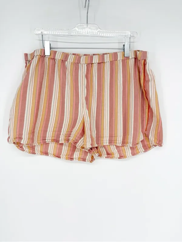 Madewell Rainbow‎ Stripe 2 Piece Pajama Set Women's XL Cozy Lounge - Image 7