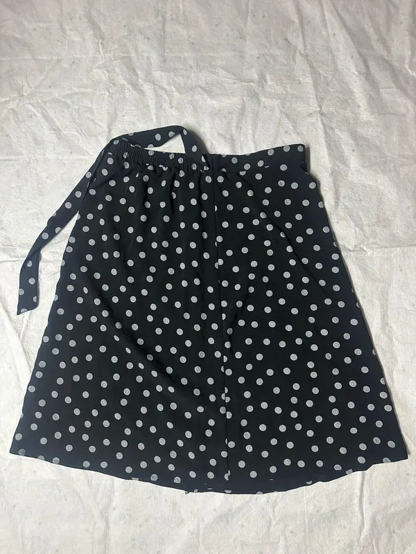 NYCC NEW YORK CLOTHING CO. Silky cool temperature white dots black a-line skirt NWT New with tag Same day shipping Smoke and pets free - Image 2
