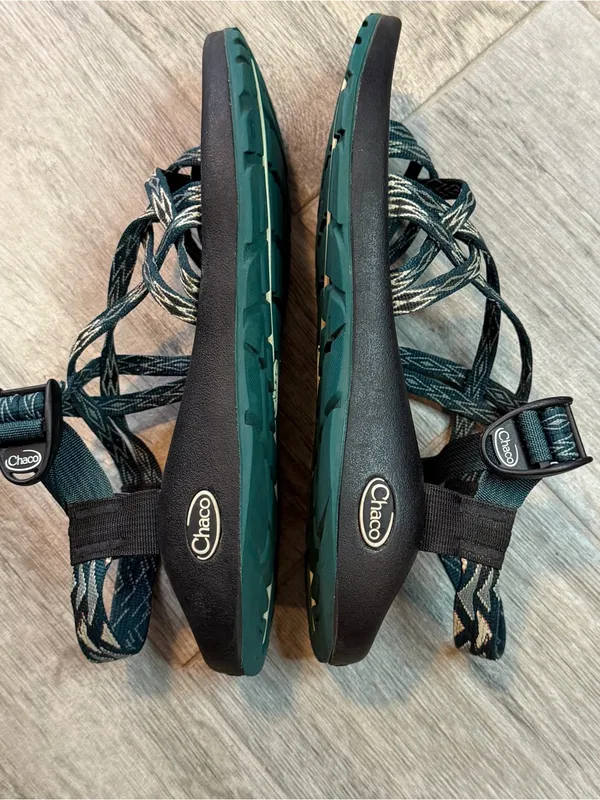 Chaco ZX2 Yampa Green Blue Strappy Outdoor Hiking Athletic Sandals Women's 10 - Image 5