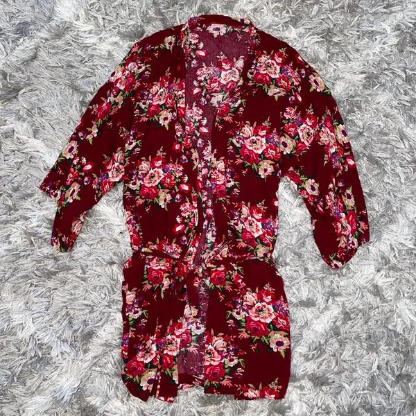 nwot floral robe Red Size M - Image 2