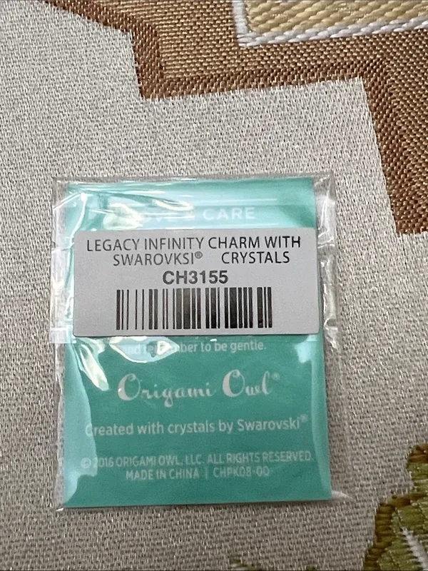 Origami Owl Silver Crystal Infinity Hair Pin - Image 3