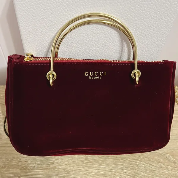Gucci Makeup Cosmetic Case Purse Pouch Shoulder Bag - Image 3