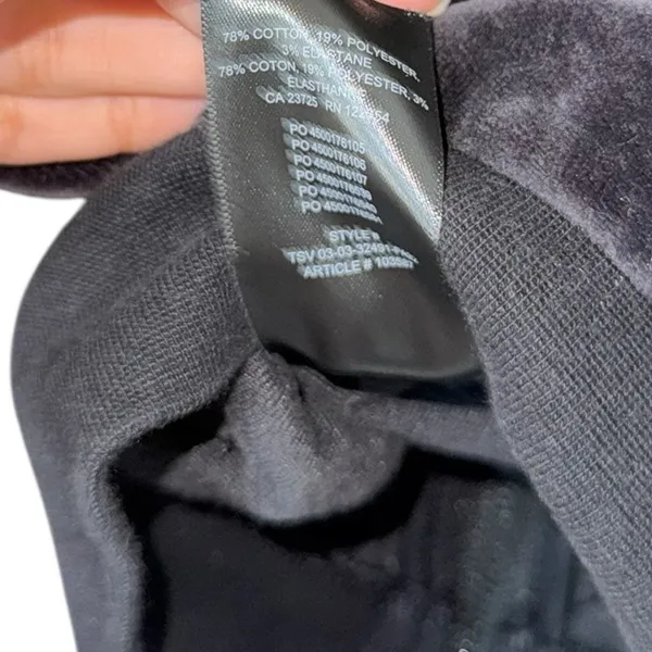 ARITZIA Tna Velour Black Zip Black Hoodie Sweatshirt Jacket - Image 8