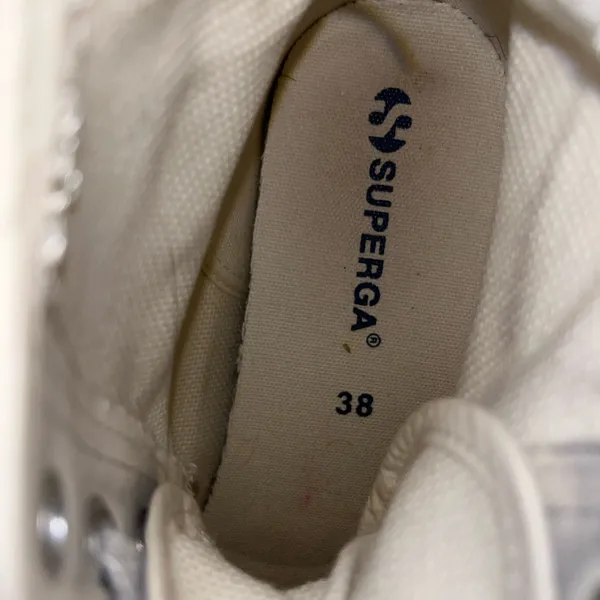 Superga Women's Cream High-Top Platform Sneakers - Image 5