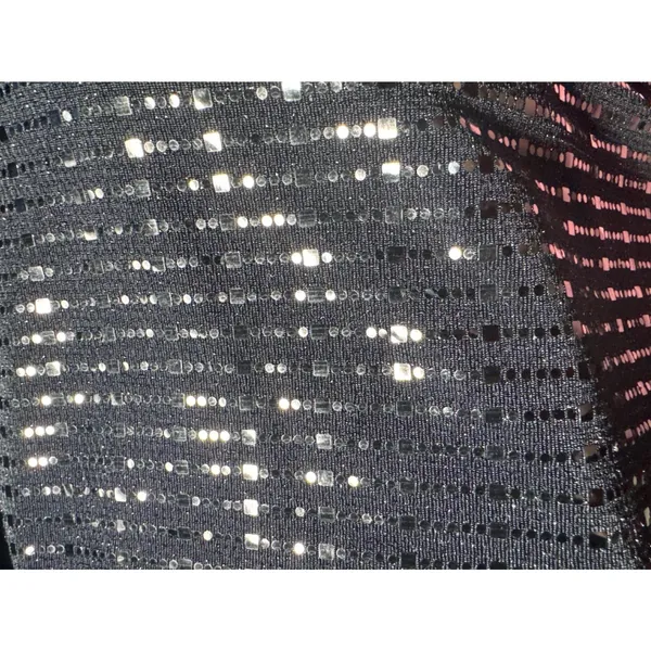 Anne Klein Black‎ Sequin Wide Leg Pants Size L - Image 12