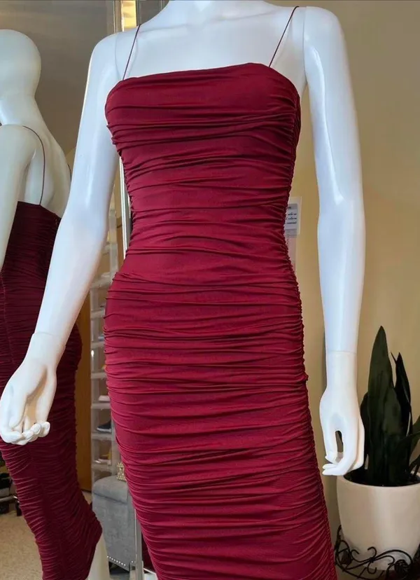 Oh Polly Ruched Body Con Midi Dress - Image 3