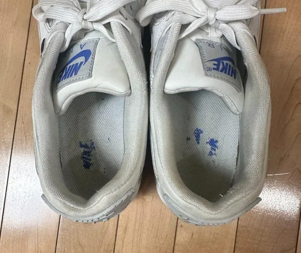 Nike Air Max 90 White with Blue Swoosh Size 9 / 40.5 - Image 10