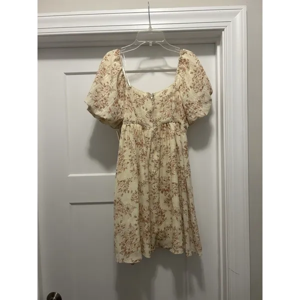 Altar'd State Women’s Small Babydoll Floral Dress Cottagecore Feminine Flirty - Image 7