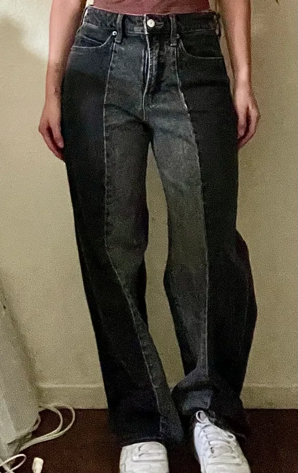 Target Black and Grey Two Toned Jeans - Image 2