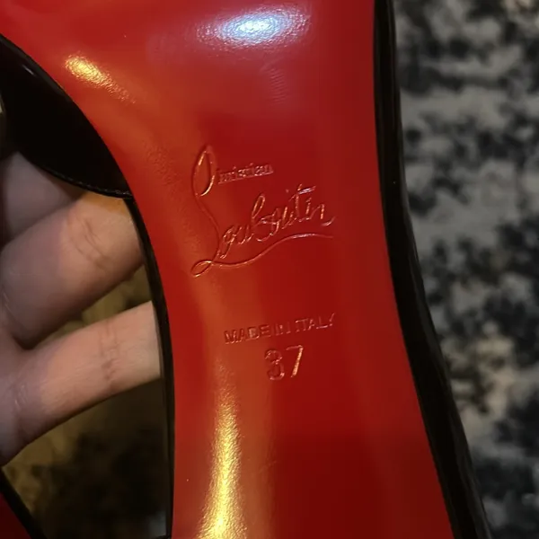 Christian Louboutin Iriza Dorsay Heel Black size 37 - Image 5