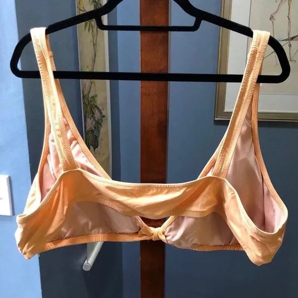 J.Crew Light Orange Tie Front High Waisted Bikini Set Plus Size 3X - Image 5