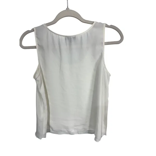 The Limited XS White‎ Cream Tank Top Women's Scoop Neck Layering Shell - Image 7