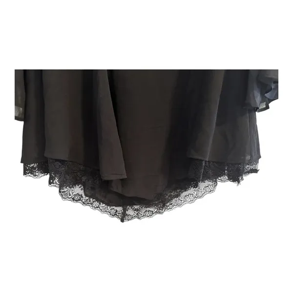 Free People Black Lace Baby Doll Flowy Boho Blouse /// Size XS - Image 4