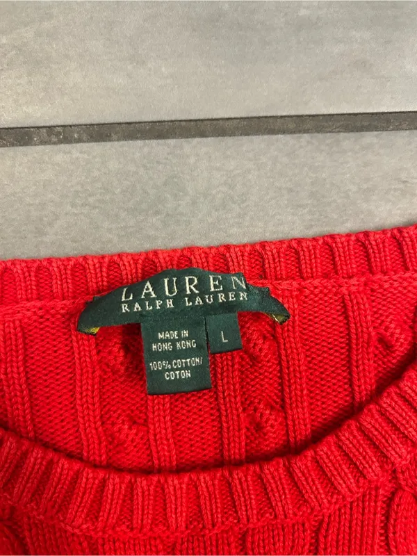Ralph Lauren Cable-knit Sweater | Red - Image 3