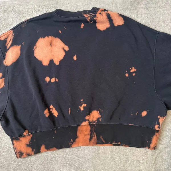 Nike The Grove Orange Theory Sweatshirt Womens S Oversized Boxy Bleached Active - Image 4