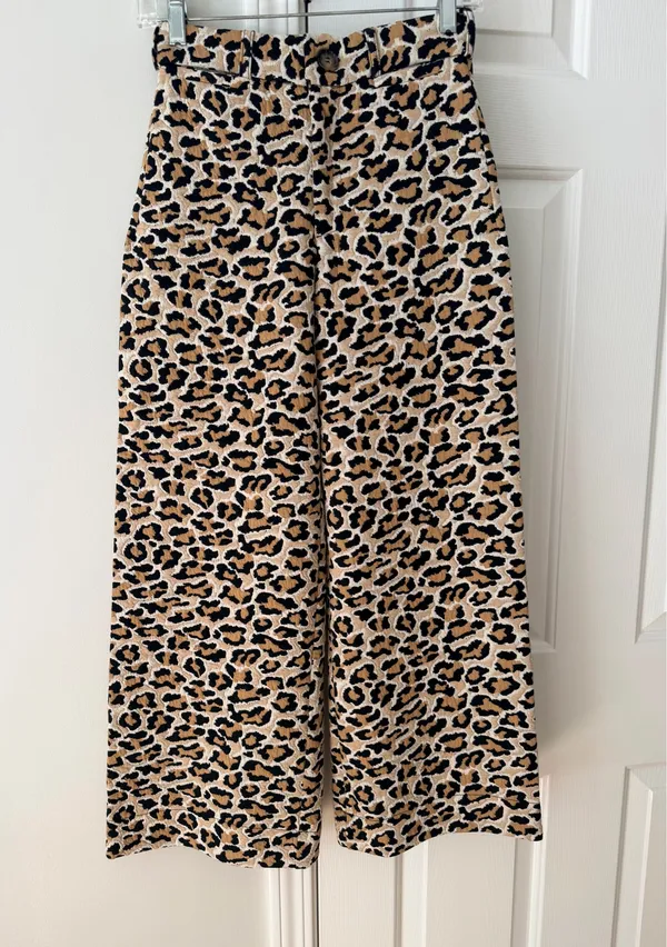 Anthropologie Maeve The Ettie Knit High-Rise Crop Wide-Leg Pants, Size 25 - Image 6