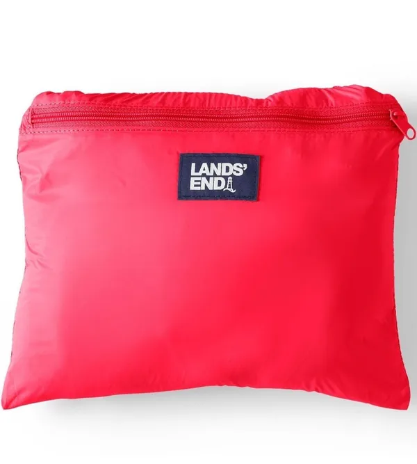 (NWT) Lands’ End Wanderweight Ultralight Packable Tote Bag in Coral Rose - Image 6