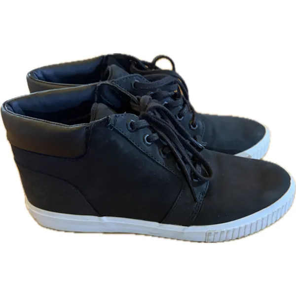 Timberland Womens 8.5 Chukka Sneaker Boots Black Lace Up Ankle High Top‎ - Image 3