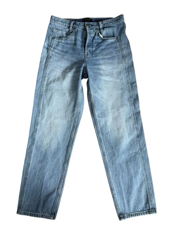 BANANA REPUBLIC High Rise Straight Leg Denim Jeans Size 28 - Image 9