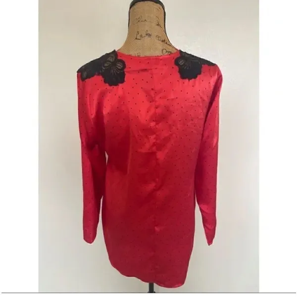 Victoria’s Secret Vintage Gold Label Red Robe - Image 2