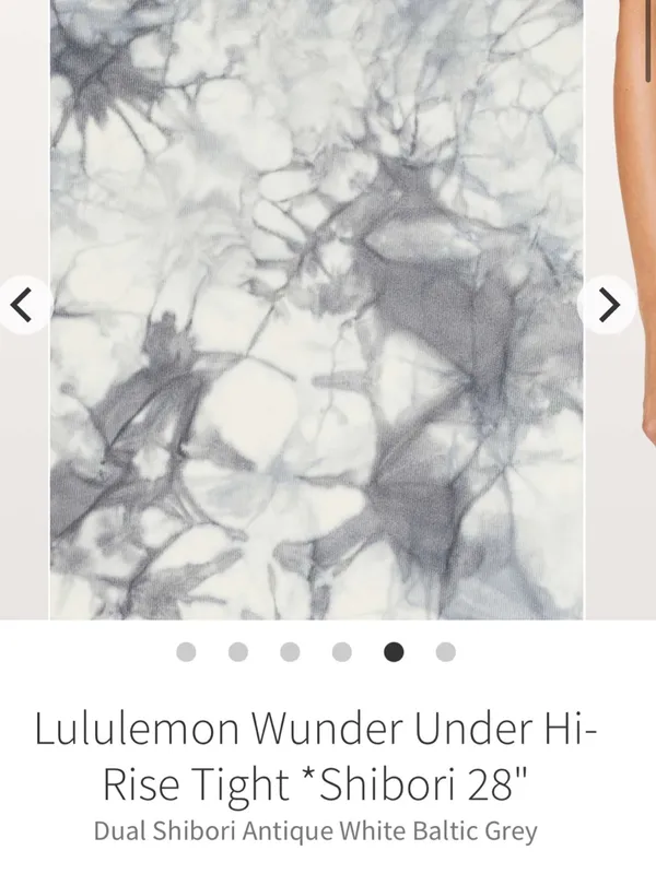 Lululemon wunder under high rise tight shibori 28” Sz 4 - Image 4