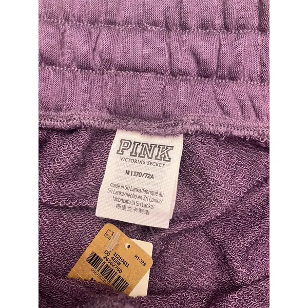 PINK Victoria's Secret Butter Soft French Terry Jogger‎ Women M Purple New - Image 3