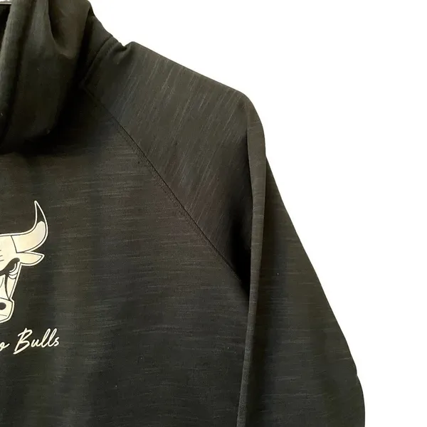 Chicago Bulls black sweater cowl neck comfortable sweater sports athletic - Image 3