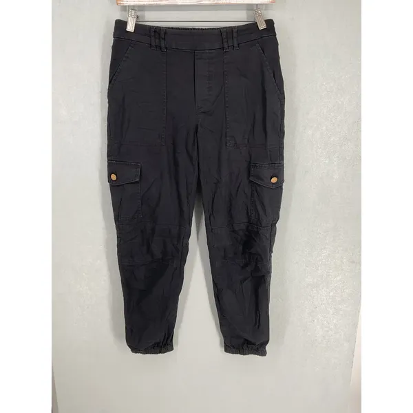 Aritzia Wilfred Free Womens Cargo Pants Black Utility Jogger Size 8 - Image 2
