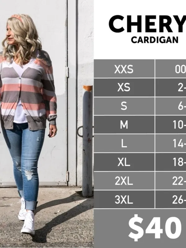 LuLaRoe Cheryl White V-Neck Button Cardigan - Image 4